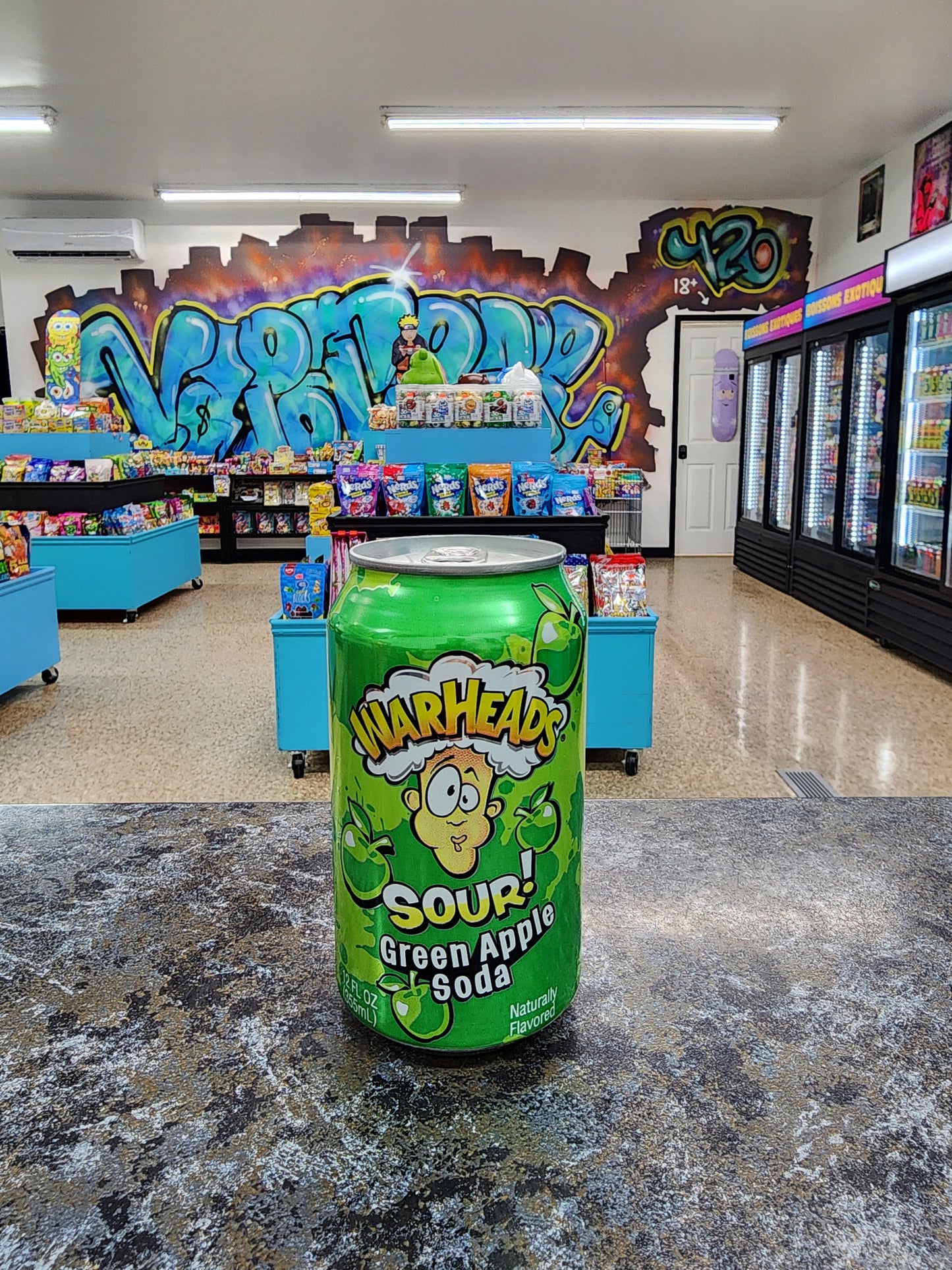 Warheads soda pomme verte