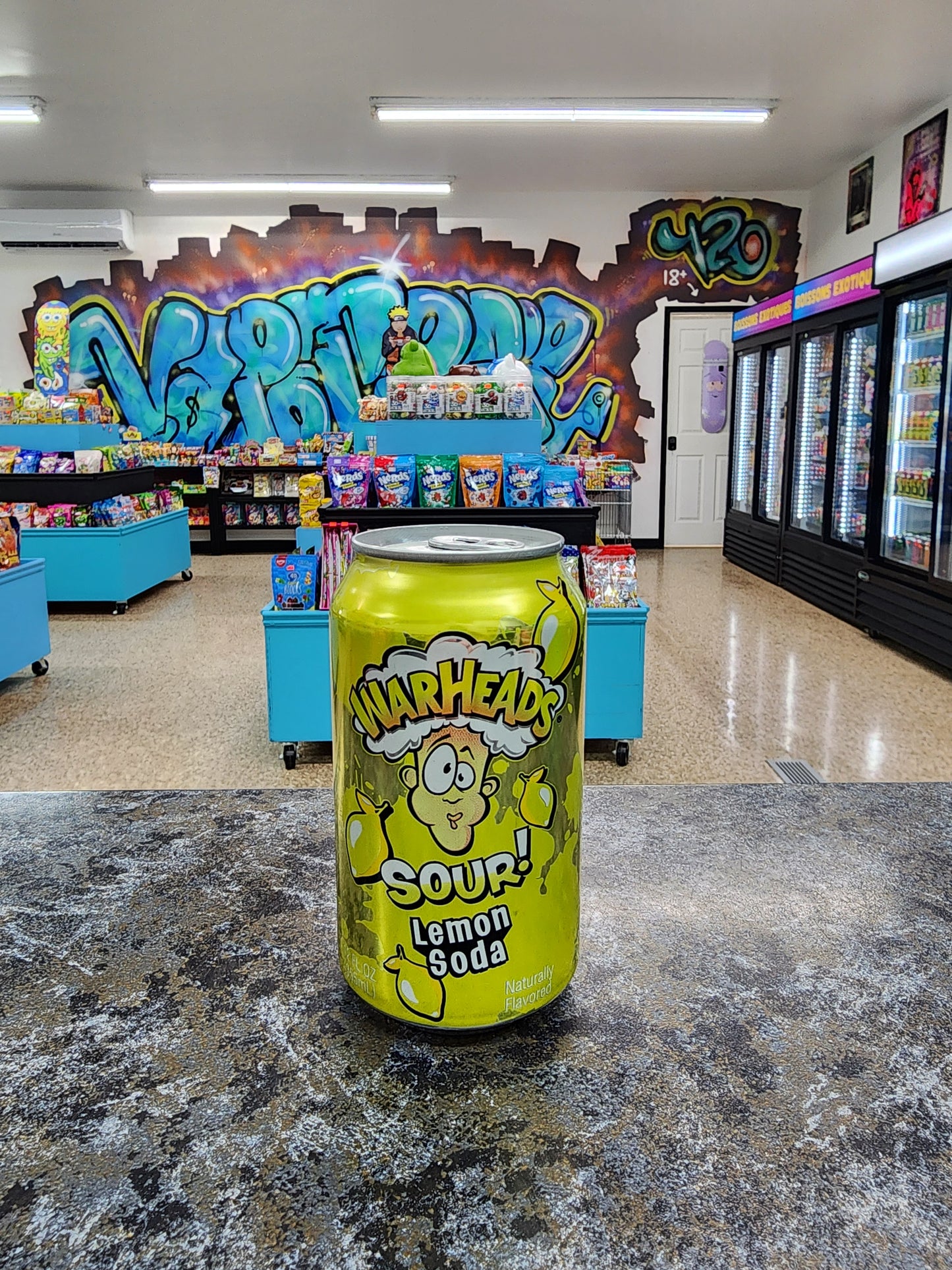 Warheads soda citron jaune