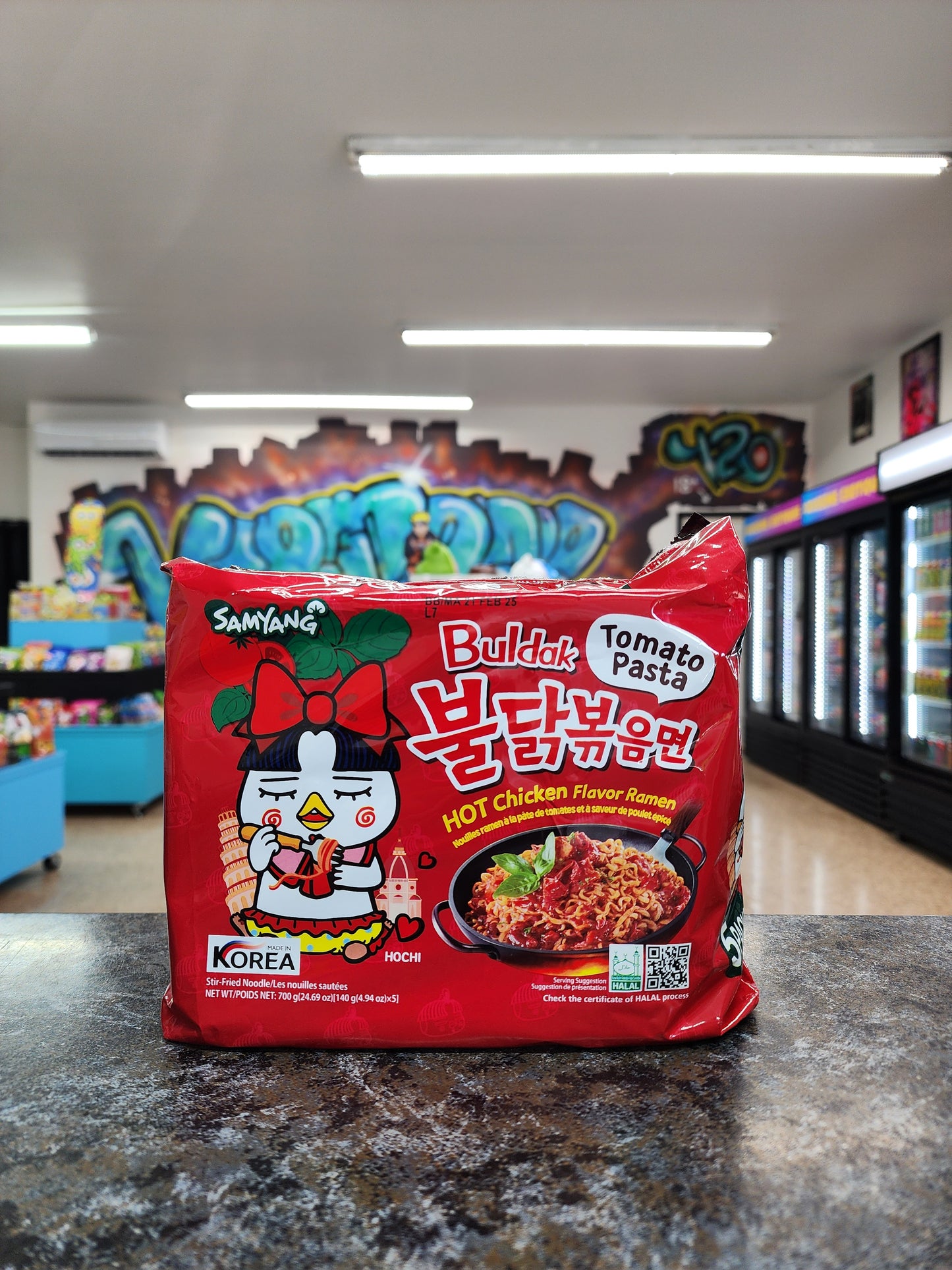 Buldak Tomato Pasta paquet de 5