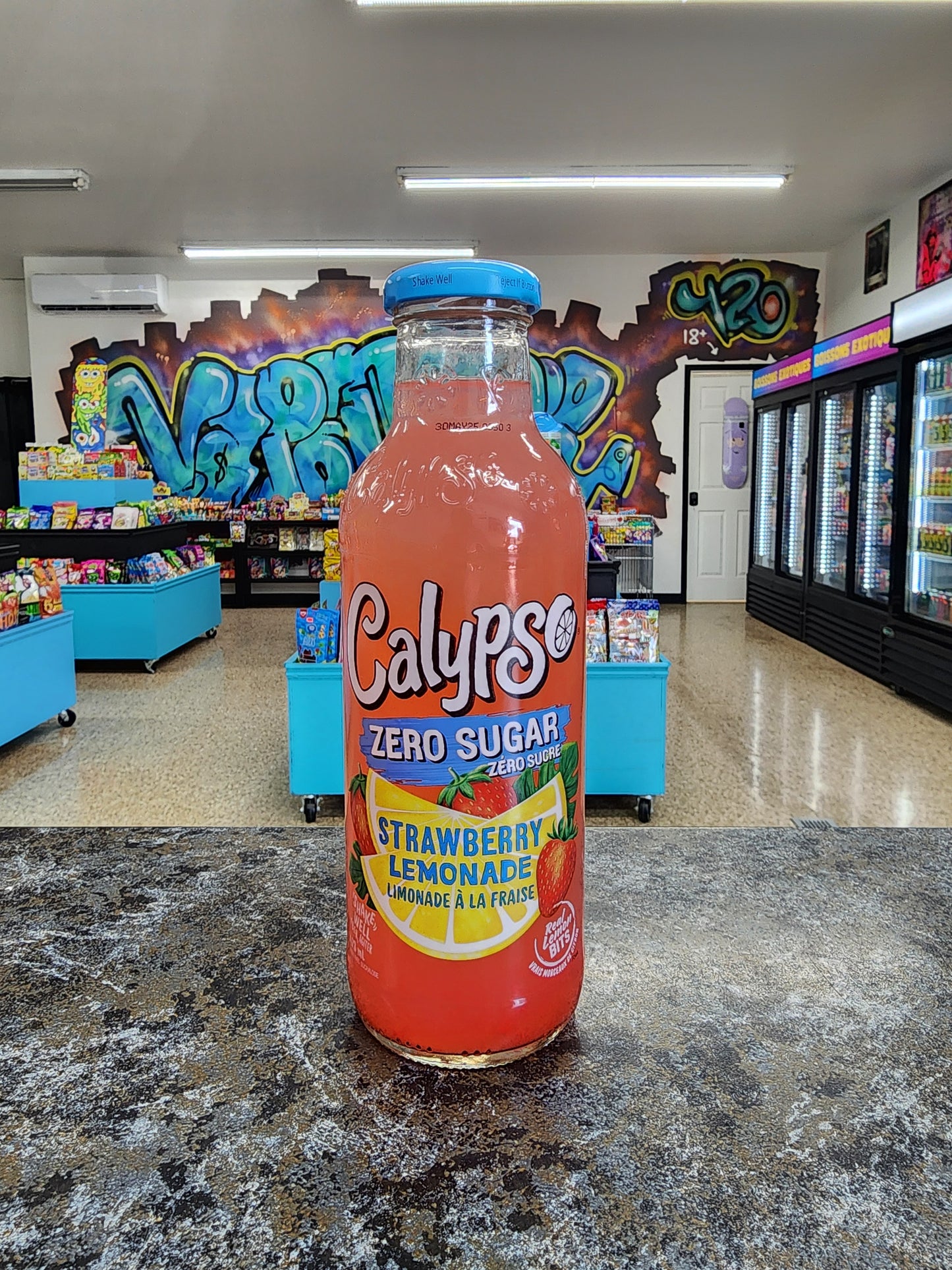 Calypso Limonade a la fraise zéro sucre