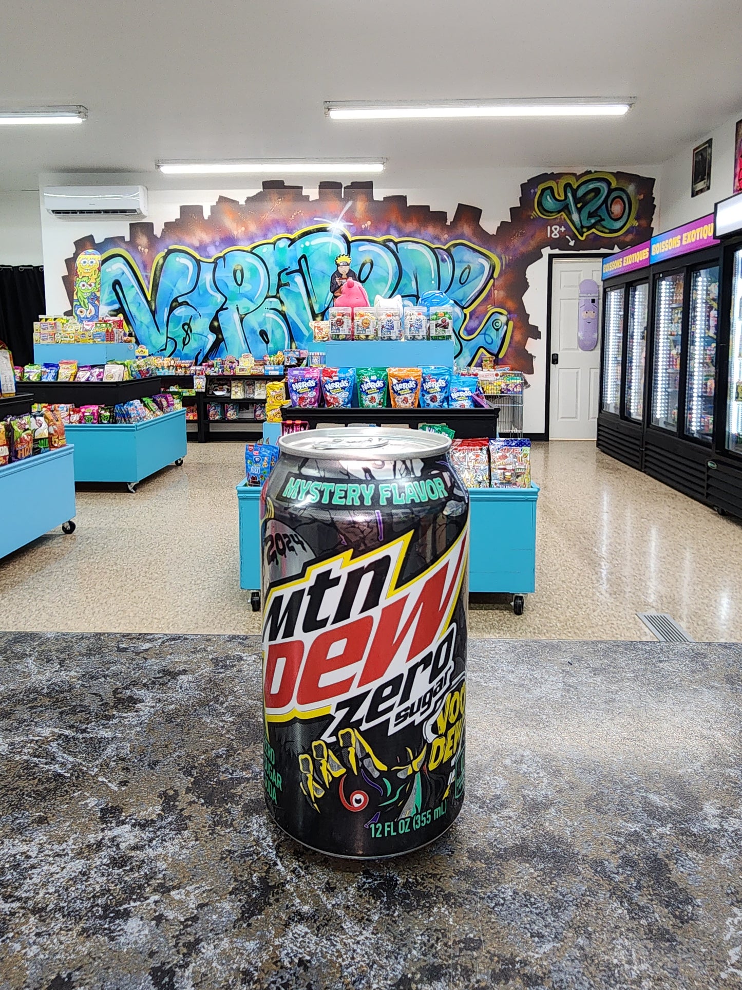 Soda Mountain Dew Voo Dew sans sucre 355ml