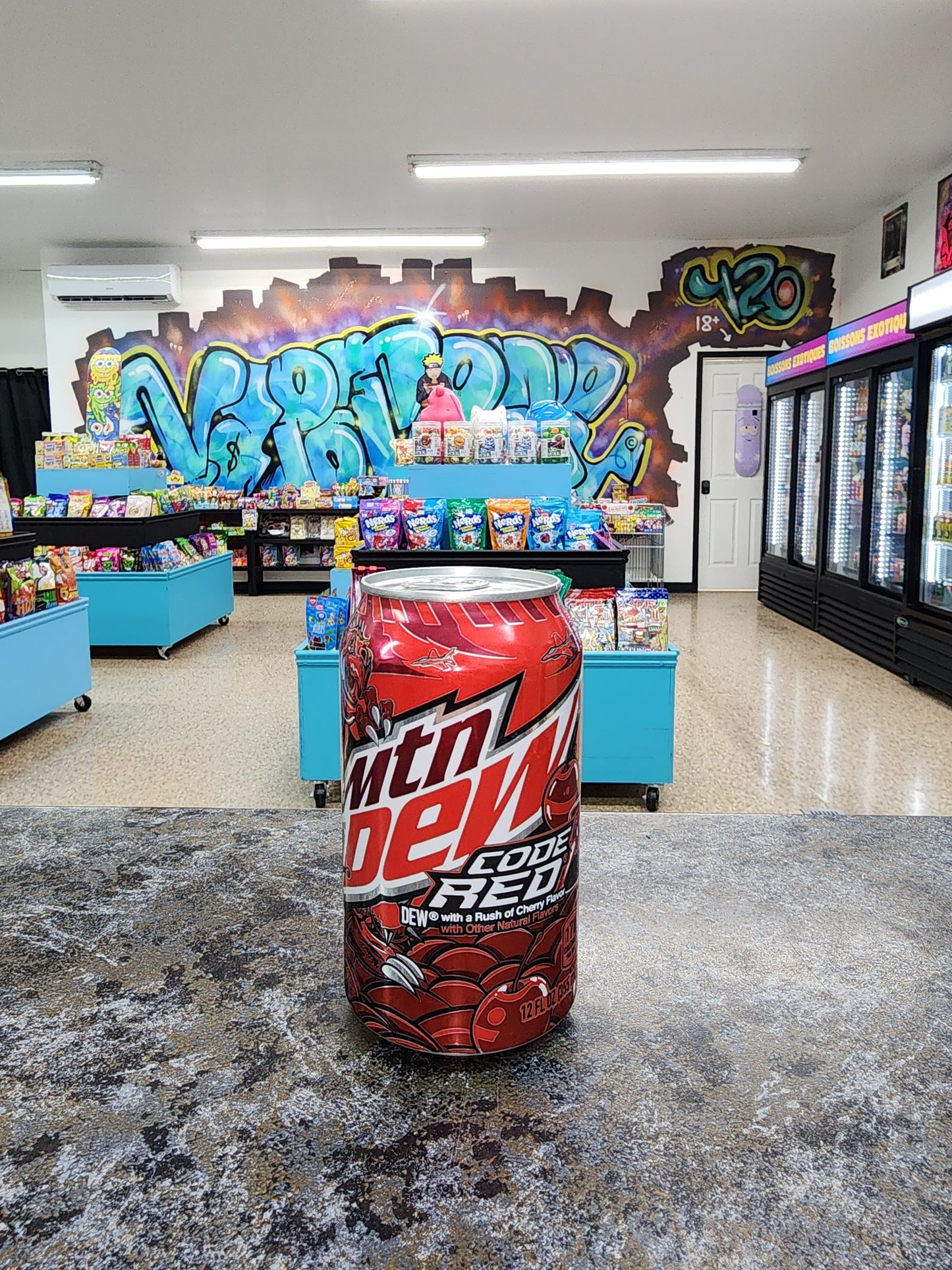 Soda Mountain Dew code rouge 355ml