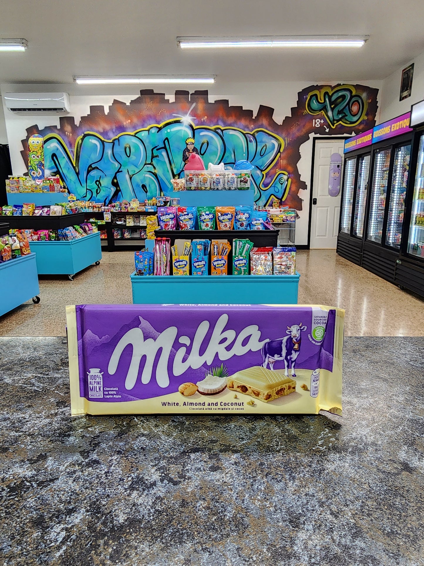 Milka white, almond and coconut 100g