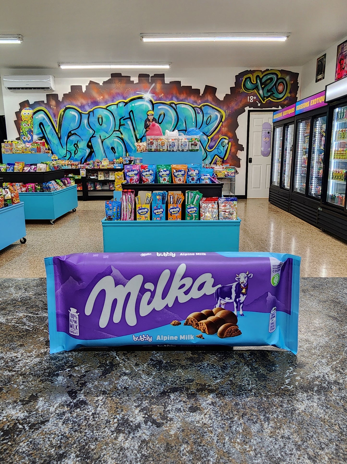 Milka bubbly alpine milk 100g