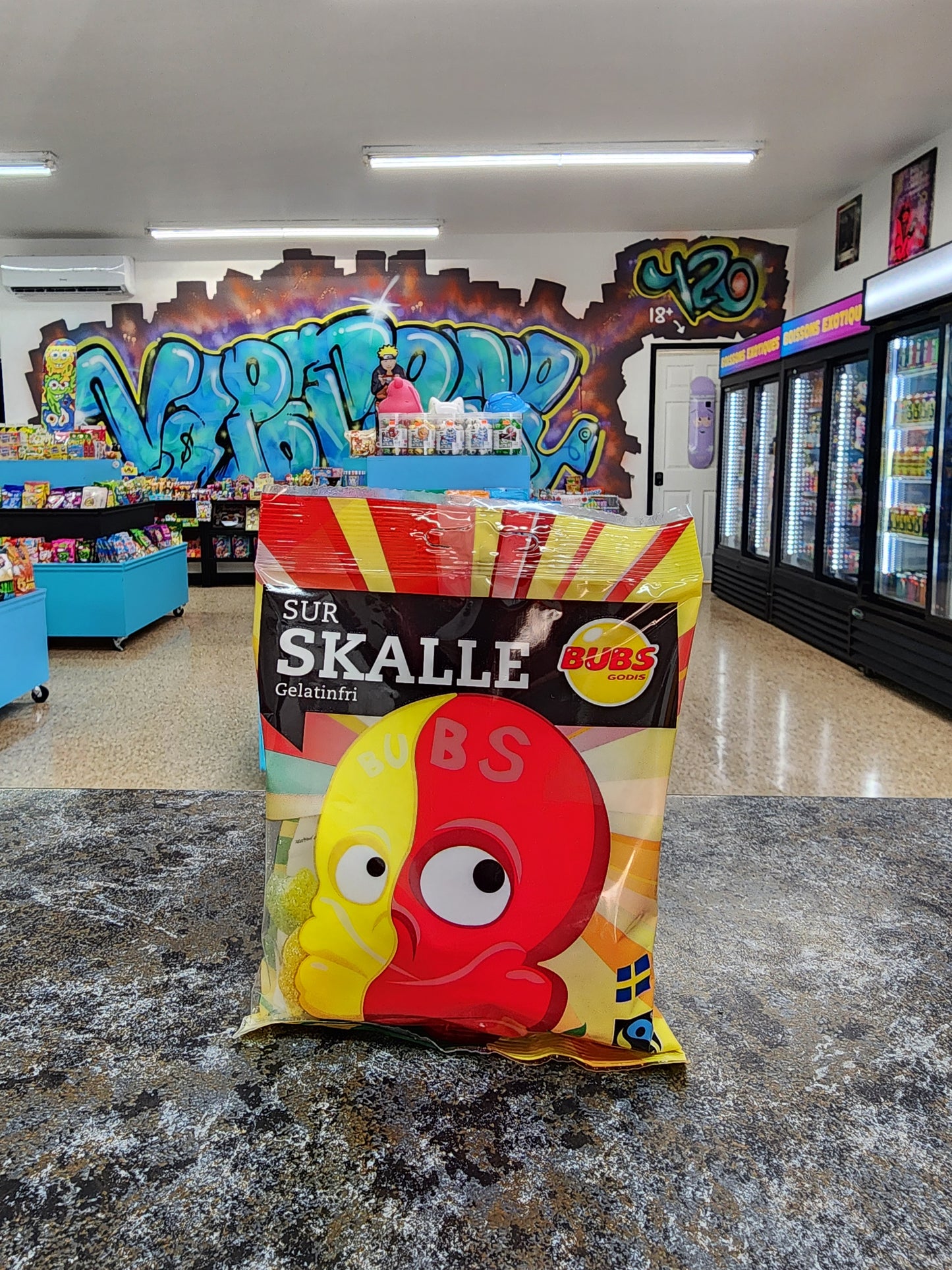 Bubs godis sur skalle 90g