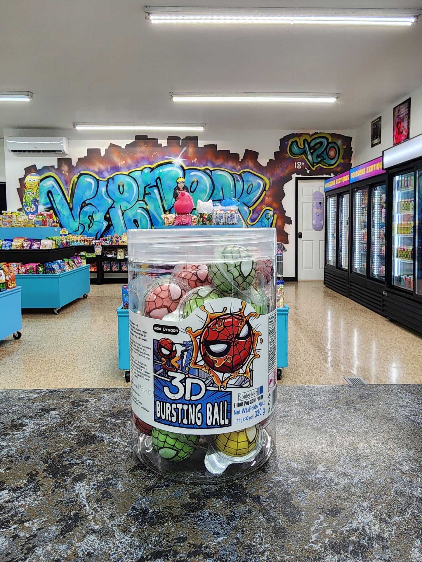 3D Bursting ball spider man 30pcs 330g