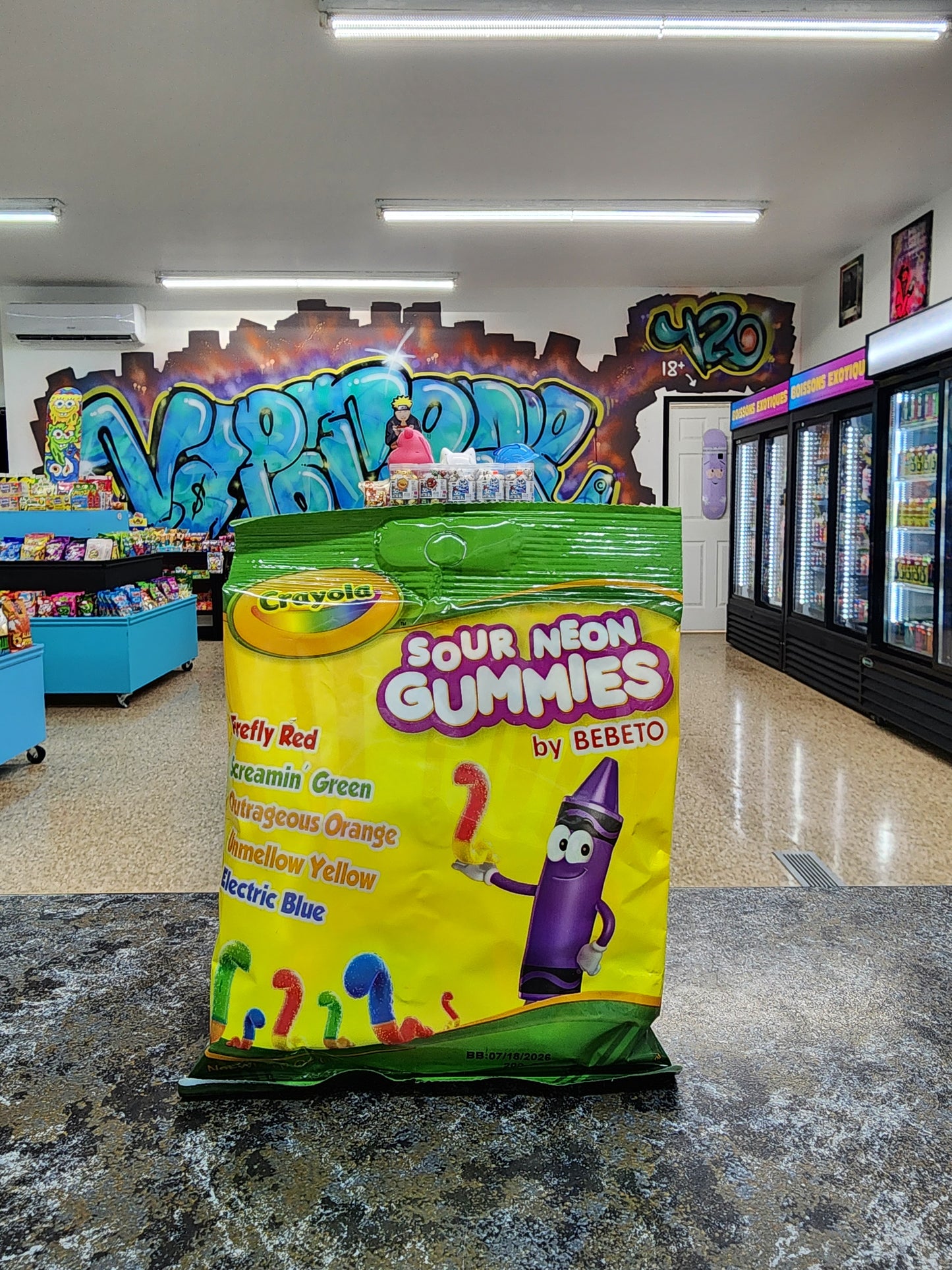 Crayola sour néon gummies 100g