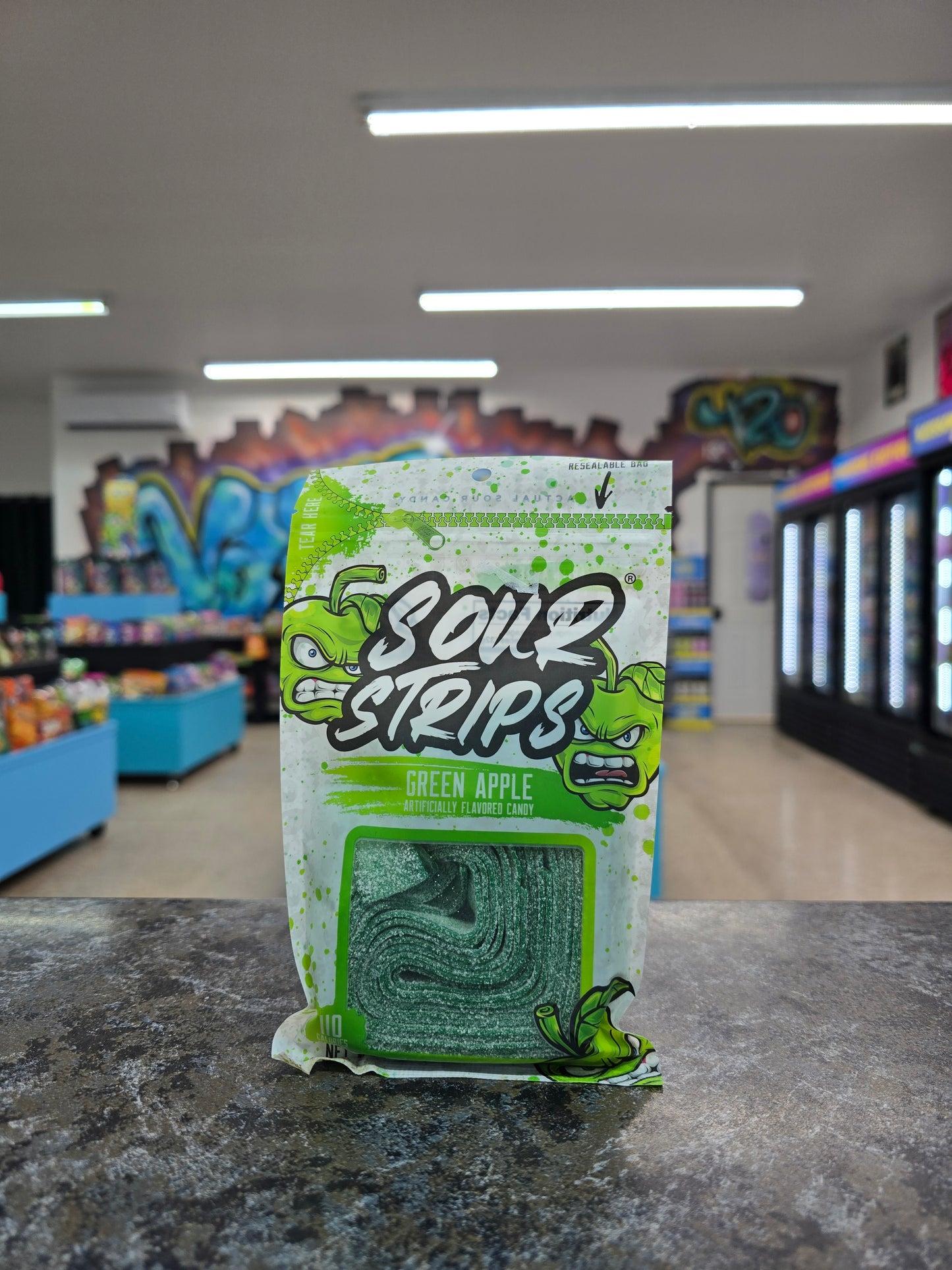 Sour strips green Apple 96g