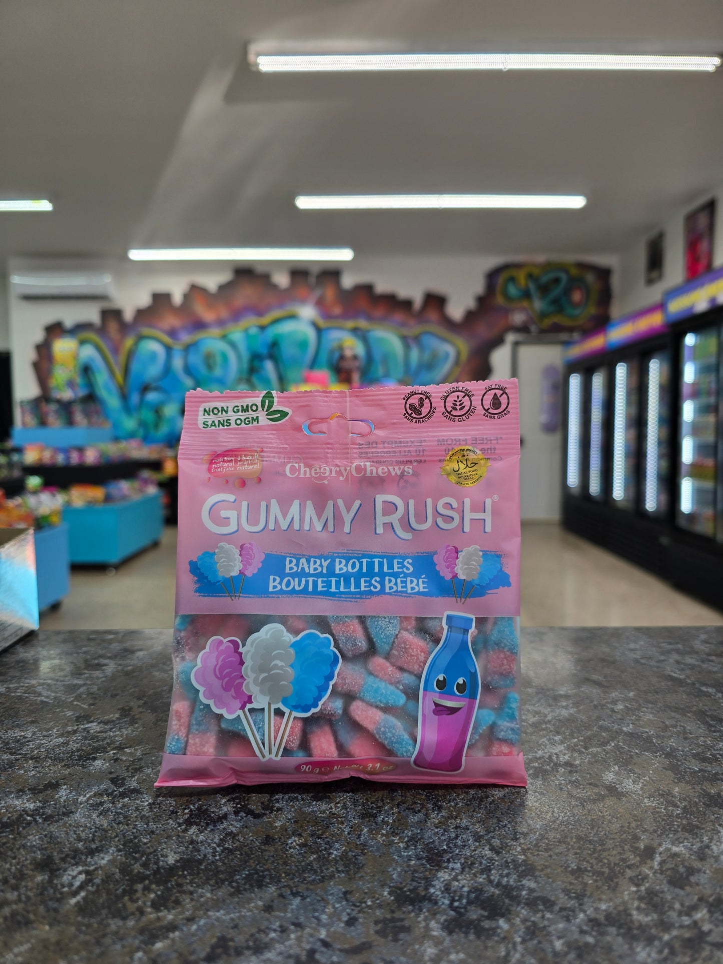 Gummy rush bouteille bébé 90g