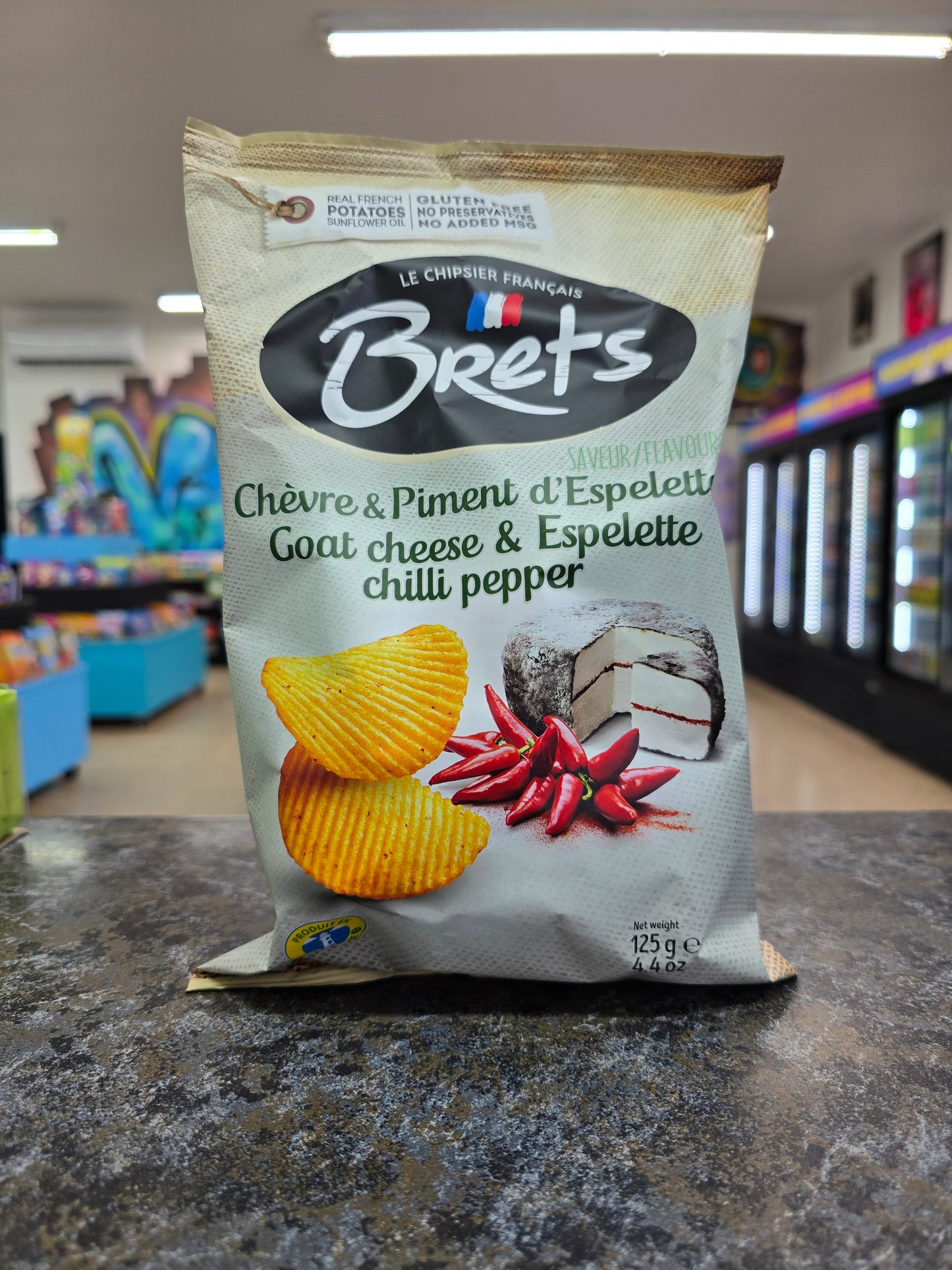 Brets chèvre & piments d'emplettes 125g