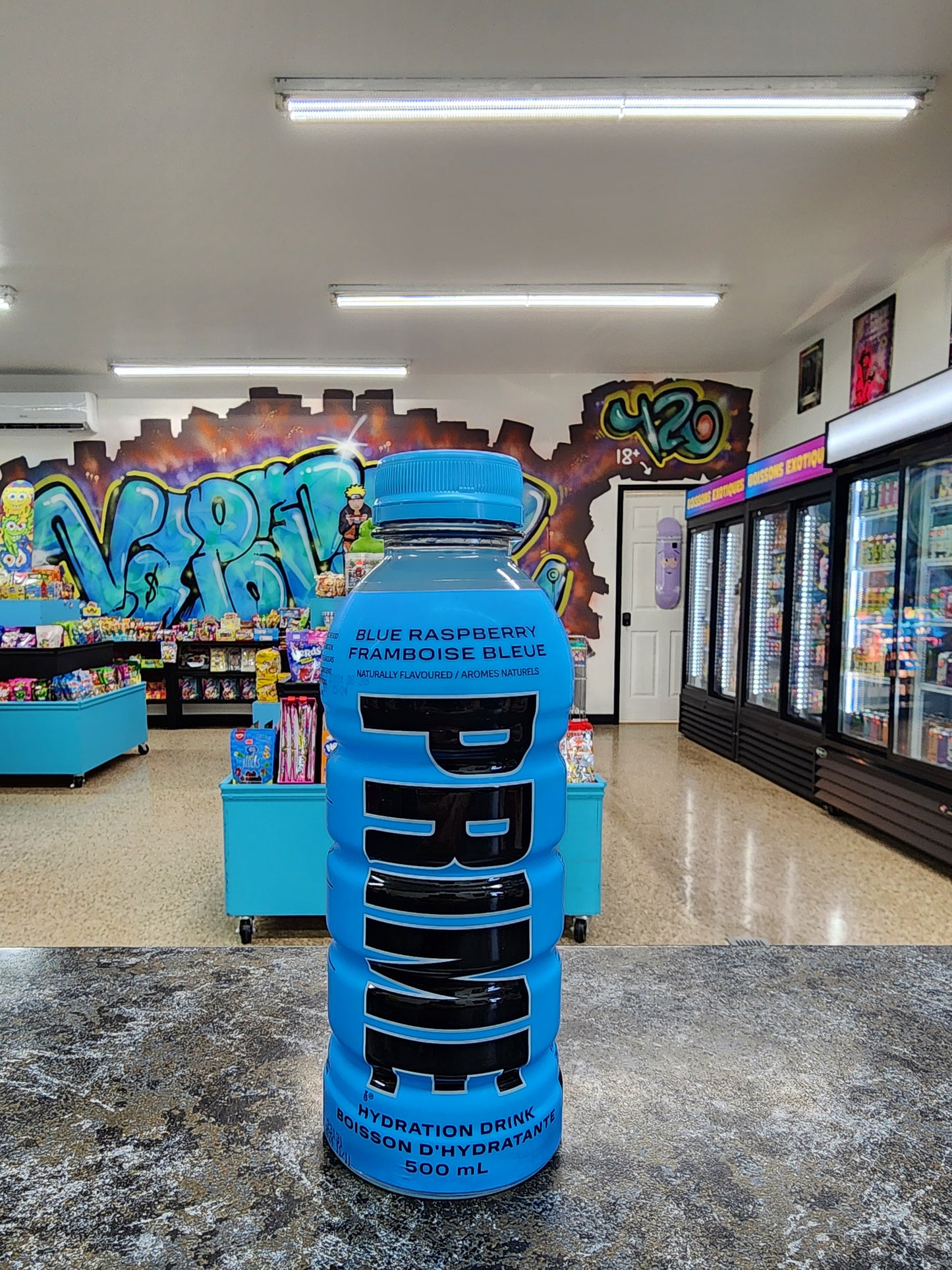 Boisson Prime Bleue