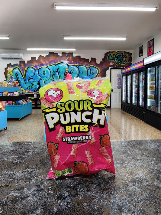 Sour punch bites strawberry 142g