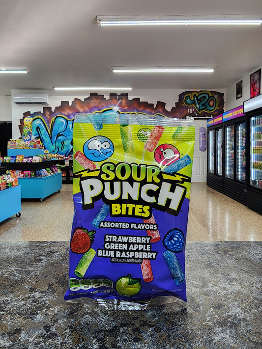 Sour punch bite assorted flavor 142g