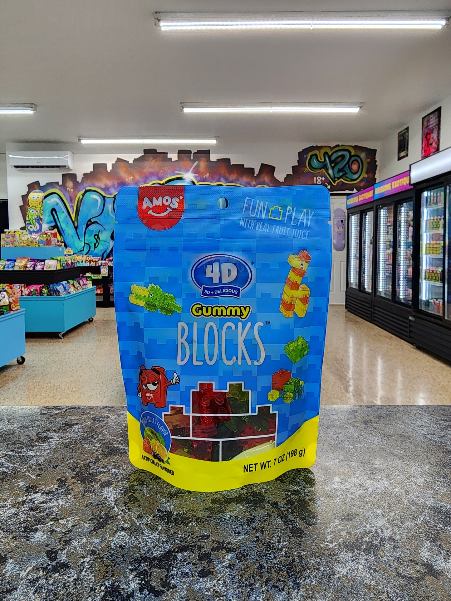 Amos 4D Gummy Block 198g