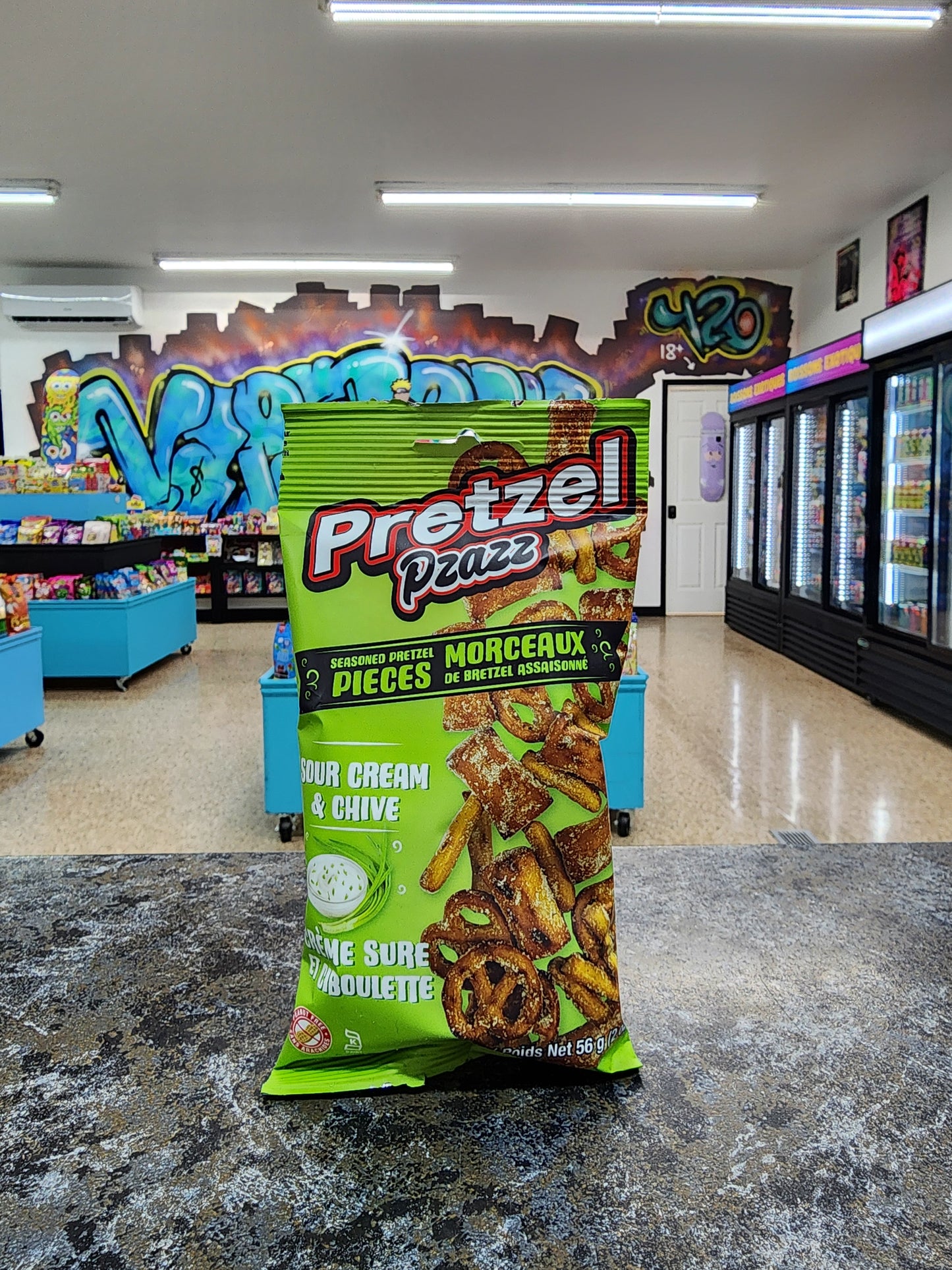 Pretzel pzazz crème sure et ciboulette