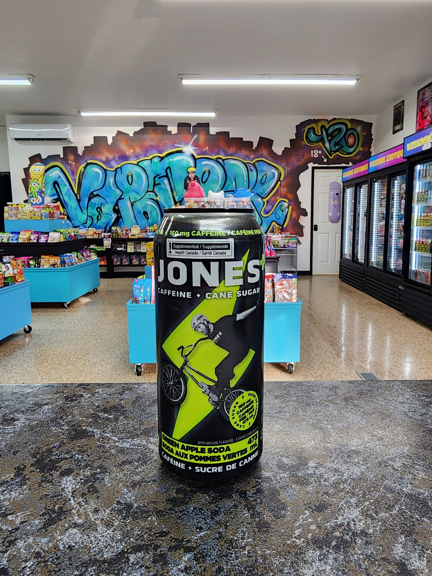 Jones soda aux pomme vertes 473ml