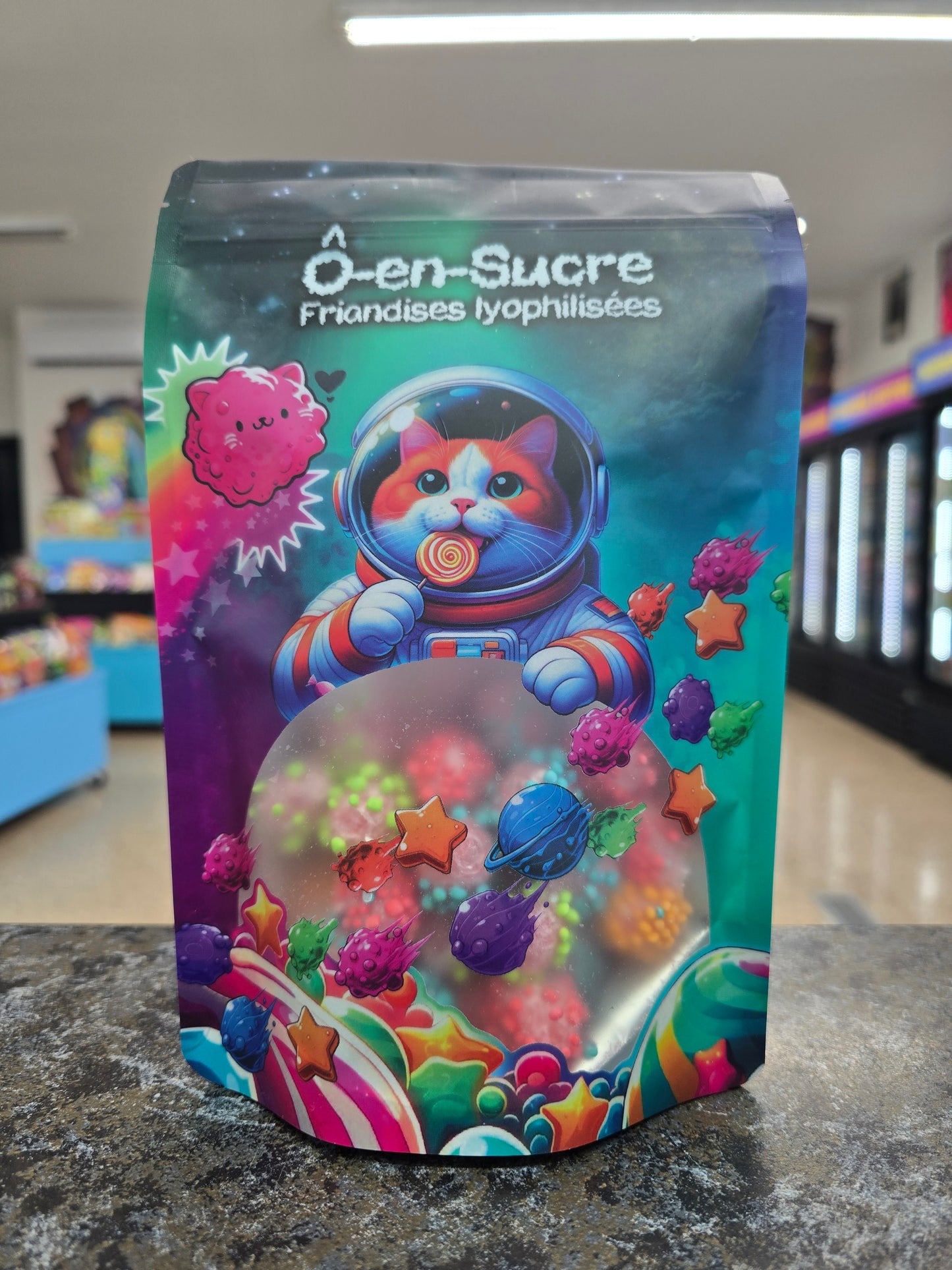 Ô-en-sucre friandises lyopilisées Sour Kool aid gummy bites 60g