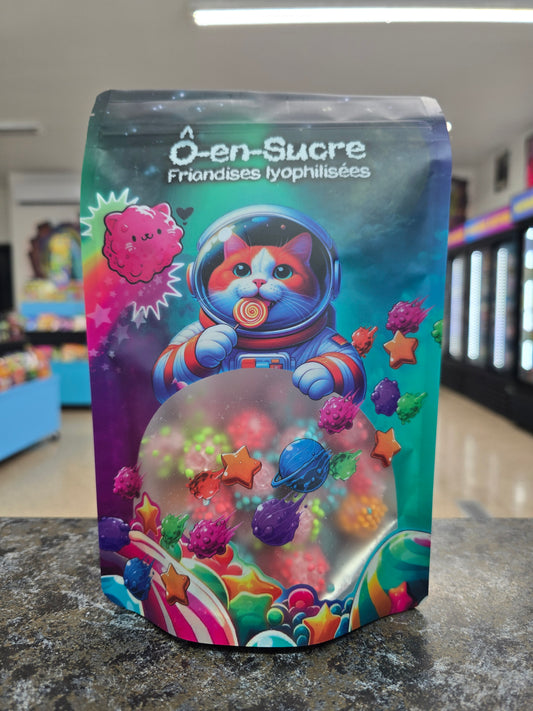 Ô-en-sucre friandises lyopilisées Sour Kool aid gummy bites 60g