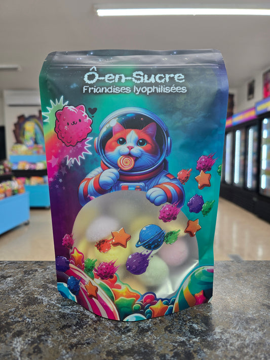 Ô-en-sucre friandises lyopilisées skittles cloudz 85g