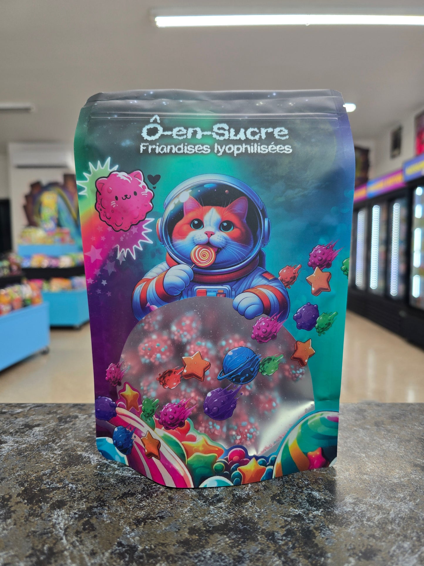Ô-en-sucre friandises lyopilisées Nerds gummy Clusters bleus 60g