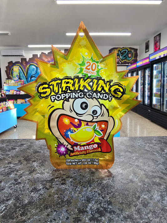 Striking popping candy mango