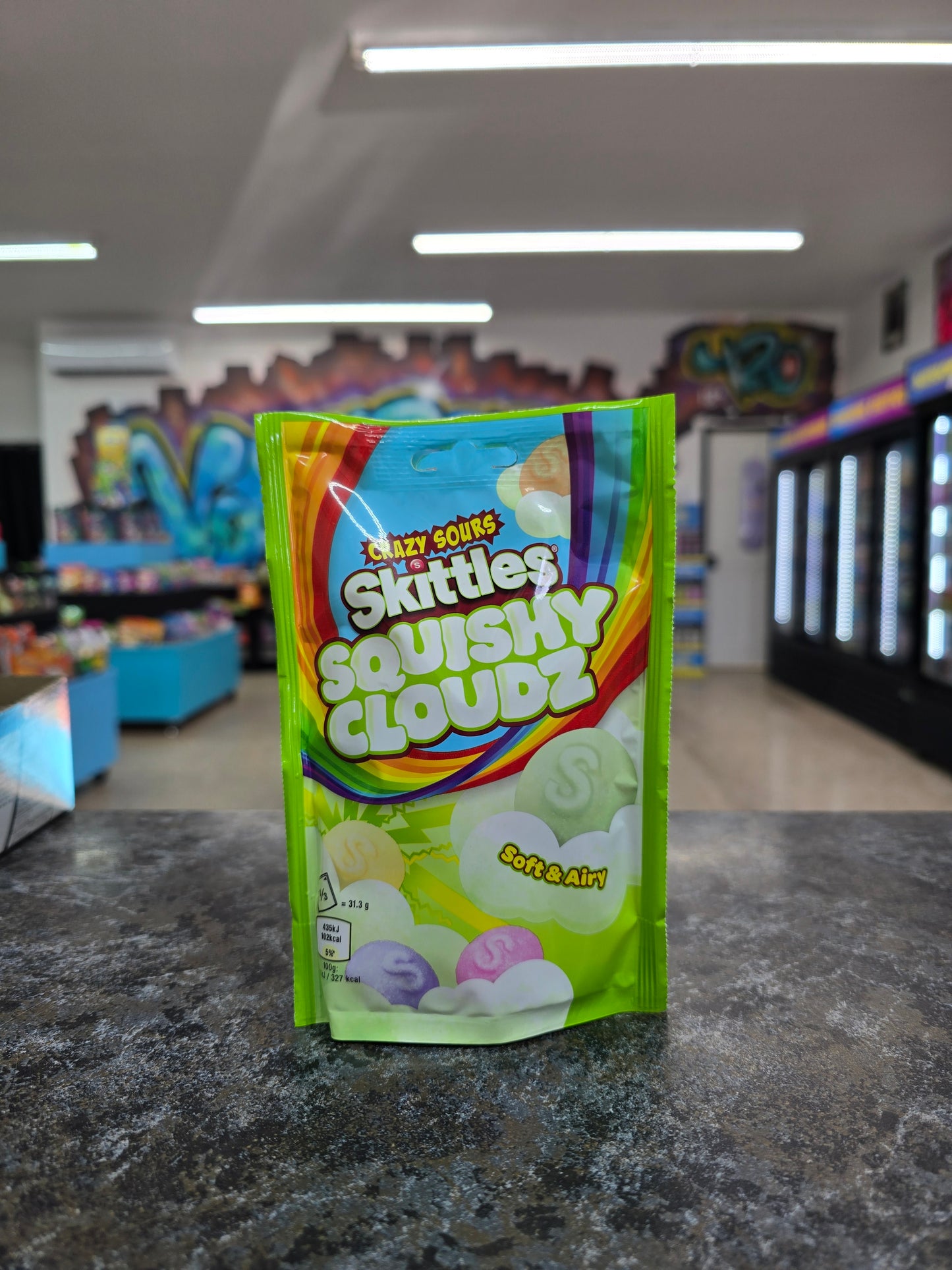 Skittles squishy cloudz crayon sours  94g