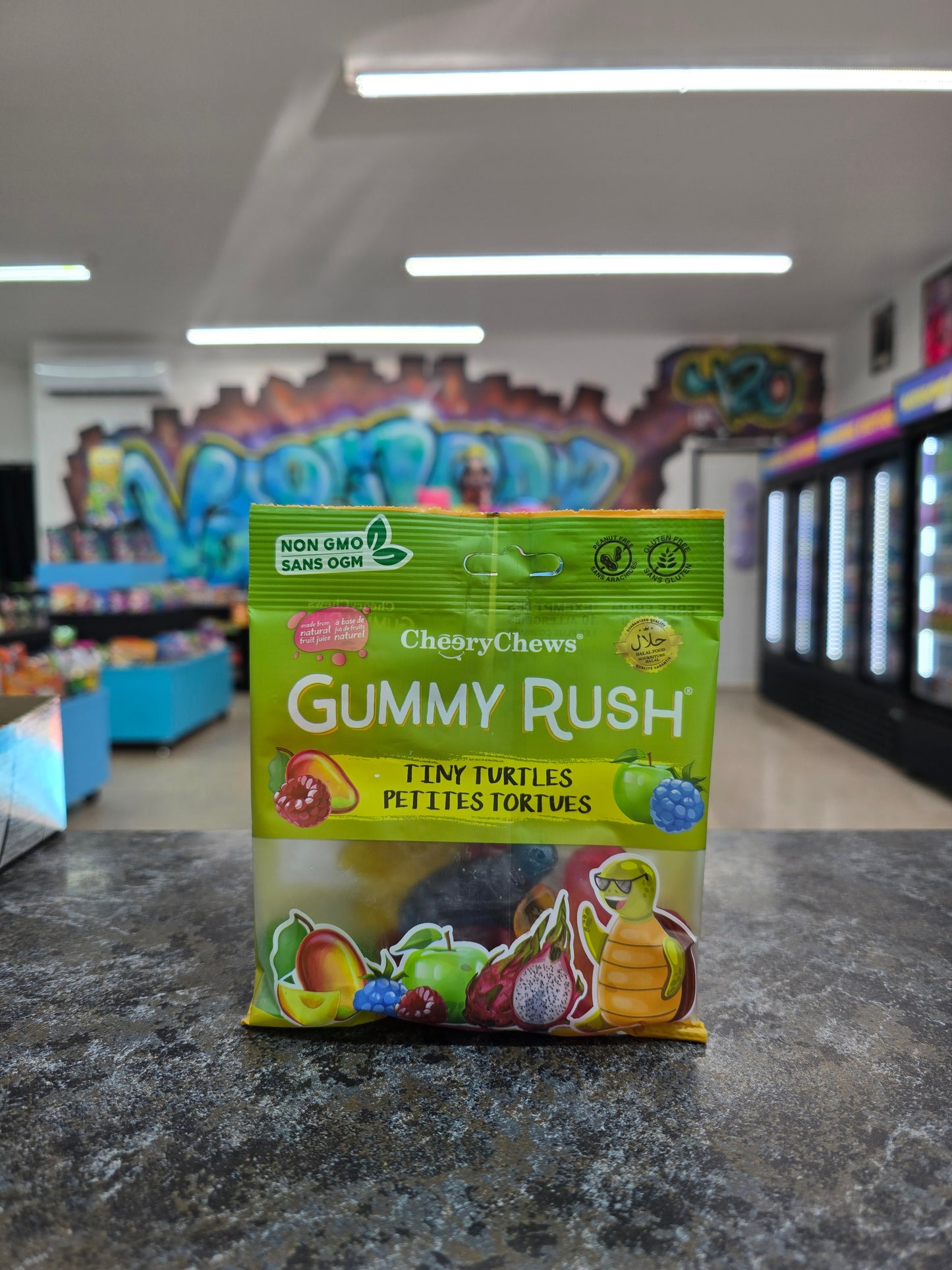 Gummy rush petites tortues 90g