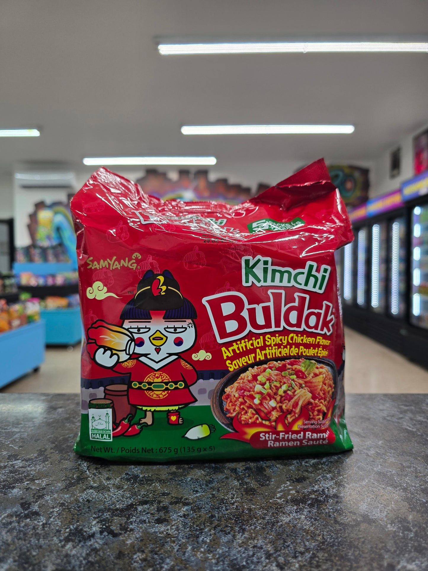 Buldak kimchi paquets de 5